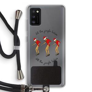 CaseCompany Jingle Ladies: Samsung Galaxy A41 Transparant Hoesje met koord