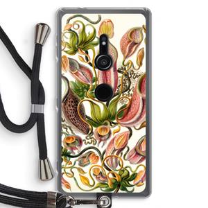 CaseCompany Haeckel Nepenthaceae: Sony Xperia XZ2 Transparant Hoesje met koord