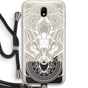 CaseCompany Oh Deer: Samsung Galaxy J7 (2017) Transparant Hoesje met koord