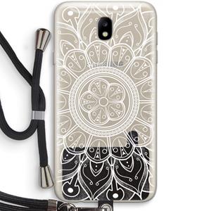 CaseCompany Roses Are Red: Samsung Galaxy J7 (2017) Transparant Hoesje met koord
