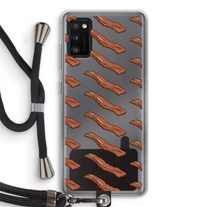 CaseCompany Bacon to my eggs #2: Samsung Galaxy A41 Transparant Hoesje met koord