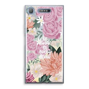 CaseCompany Kindness matters: Sony Xperia XZ1 Transparant Hoesje