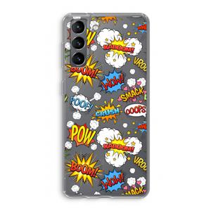 CaseCompany Pow Smack: Samsung Galaxy S21 Transparant Hoesje