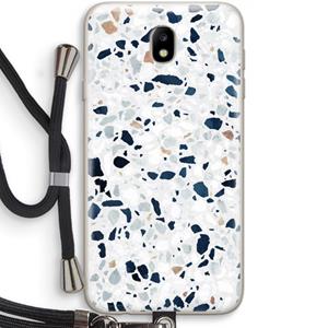CaseCompany Terrazzo N°1: Samsung Galaxy J7 (2017) Transparant Hoesje met koord
