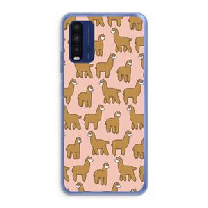 CaseCompany Alpacas: Xiaomi Redmi 9T Transparant Hoesje