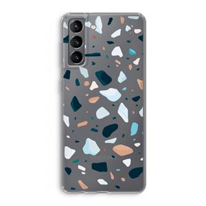 CaseCompany Terrazzo N°13: Samsung Galaxy S21 Transparant Hoesje