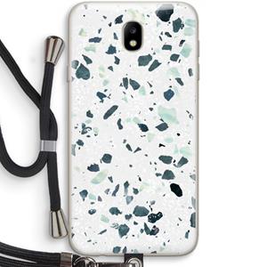CaseCompany Terrazzo N°2: Samsung Galaxy J7 (2017) Transparant Hoesje met koord
