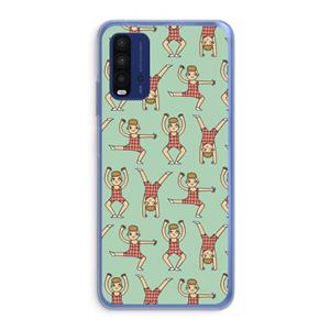 CaseCompany Gymboys: Xiaomi Redmi 9T Transparant Hoesje