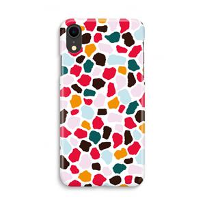 CaseCompany Colored Giraffe: iPhone XR Volledig Geprint Hoesje