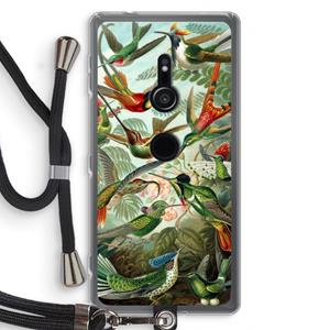 CaseCompany Haeckel Trochilidae: Sony Xperia XZ2 Transparant Hoesje met koord