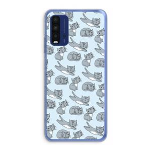 CaseCompany Poezen: Xiaomi Redmi 9T Transparant Hoesje