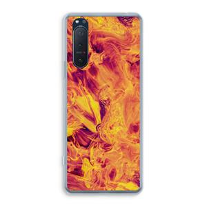 CaseCompany Eternal Fire: Sony Xperia 5 II Transparant Hoesje