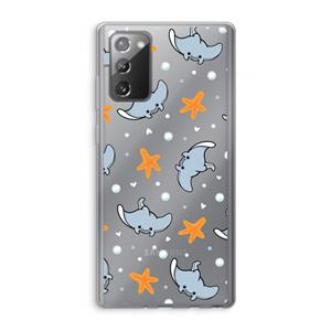 CaseCompany Manta: Samsung Galaxy Note 20 / Note 20 5G Transparant Hoesje