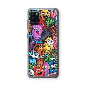 CaseCompany Vexx Mixtape: Samsung Galaxy A31 Transparant Hoesje