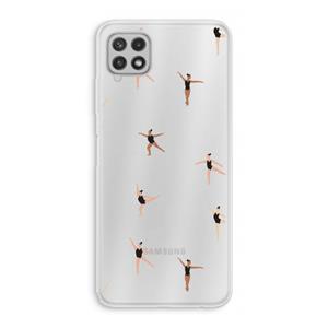 CaseCompany Dancing #1: Samsung Galaxy A22 4G Transparant Hoesje