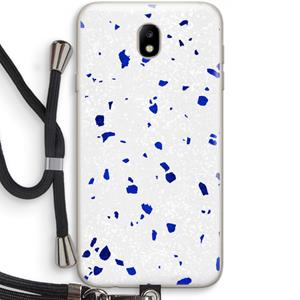 CaseCompany Terrazzo N°5: Samsung Galaxy J7 (2017) Transparant Hoesje met koord