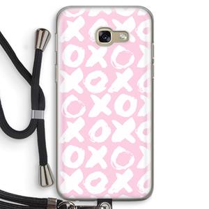 CaseCompany XOXO: Samsung Galaxy A5 (2017) Transparant Hoesje met koord