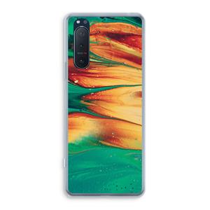 CaseCompany Green Inferno: Sony Xperia 5 II Transparant Hoesje