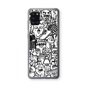 CaseCompany Vexx Mixtape #2: Samsung Galaxy A31 Transparant Hoesje