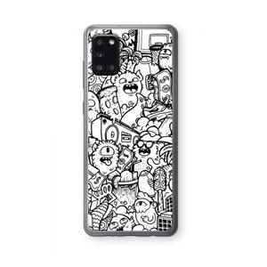 CaseCompany Vexx City #2: Samsung Galaxy A31 Transparant Hoesje
