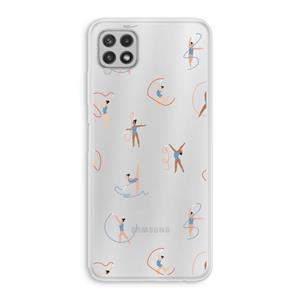 CaseCompany Dancing #3: Samsung Galaxy A22 4G Transparant Hoesje
