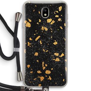 CaseCompany Terrazzo N°7: Samsung Galaxy J7 (2017) Transparant Hoesje met koord
