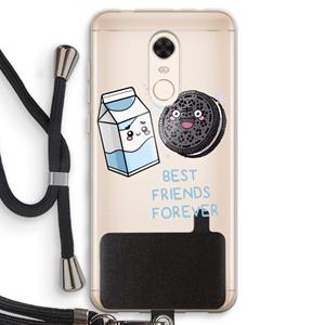 CaseCompany Best Friend Forever: Xiaomi Redmi 5 Transparant Hoesje met koord