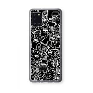 CaseCompany Vexx Black City : Samsung Galaxy A31 Transparant Hoesje