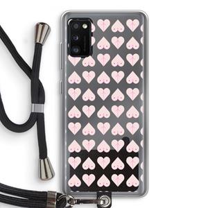 CaseCompany Ass 'n Titties: Samsung Galaxy A41 Transparant Hoesje met koord