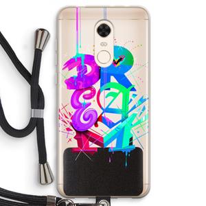 CaseCompany Dream: Xiaomi Redmi 5 Transparant Hoesje met koord