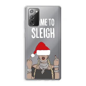 CaseCompany Came To Sleigh: Samsung Galaxy Note 20 / Note 20 5G Transparant Hoesje
