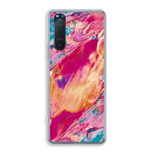 CaseCompany Pastel Echoes: Sony Xperia 5 II Transparant Hoesje