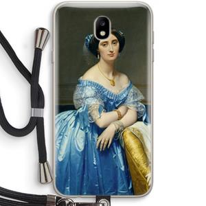 CaseCompany Eleonore: Samsung Galaxy J7 (2017) Transparant Hoesje met koord