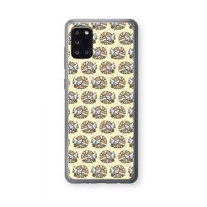 CaseCompany Slapende poes: Samsung Galaxy A31 Transparant Hoesje