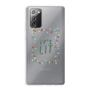 CaseCompany It's Lit: Samsung Galaxy Note 20 / Note 20 5G Transparant Hoesje