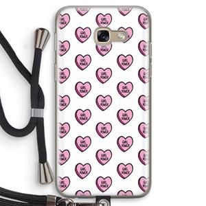 CaseCompany GIRL POWER: Samsung Galaxy A5 (2017) Transparant Hoesje met koord