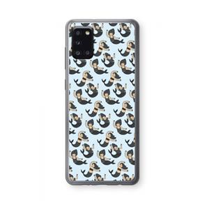 CaseCompany Zeemeermin: Samsung Galaxy A31 Transparant Hoesje