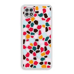 CaseCompany Colored Giraffe: Samsung Galaxy A22 4G Transparant Hoesje