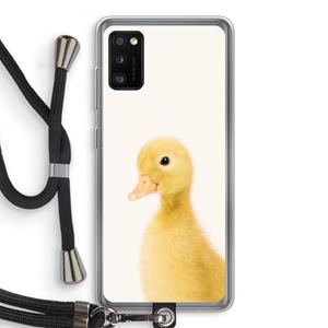 CaseCompany Duke: Samsung Galaxy A41 Transparant Hoesje met koord