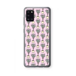 CaseCompany Boompje: Samsung Galaxy A31 Transparant Hoesje