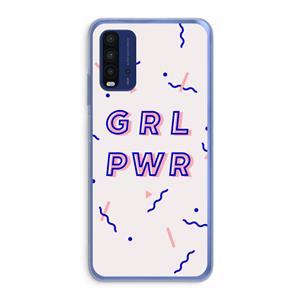 CaseCompany GRL PWR: Xiaomi Redmi 9T Transparant Hoesje