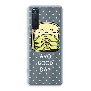 CaseCompany Avo Good Day: Sony Xperia 5 II Transparant Hoesje