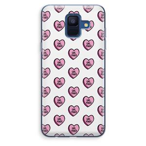 CaseCompany GIRL POWER: Samsung Galaxy A6 (2018) Transparant Hoesje