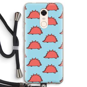 CaseCompany Dinosawrr: Xiaomi Redmi 5 Transparant Hoesje met koord