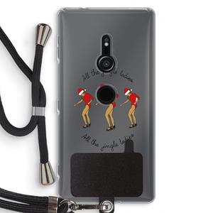 CaseCompany Jingle Ladies: Sony Xperia XZ2 Transparant Hoesje met koord