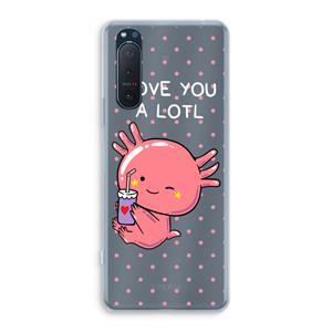 CaseCompany Love You A Lotl: Sony Xperia 5 II Transparant Hoesje