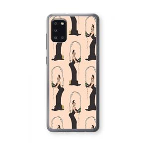 CaseCompany Pop Some Kim: Samsung Galaxy A31 Transparant Hoesje