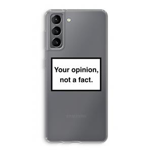 CaseCompany Your opinion: Samsung Galaxy S21 Transparant Hoesje