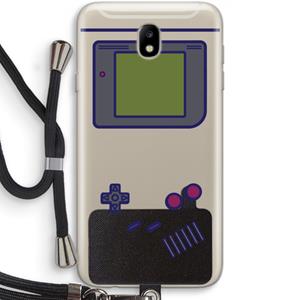 CaseCompany Game On: Samsung Galaxy J7 (2017) Transparant Hoesje met koord