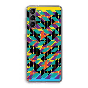 CaseCompany Skew Bee 1: Samsung Galaxy S21 Transparant Hoesje
